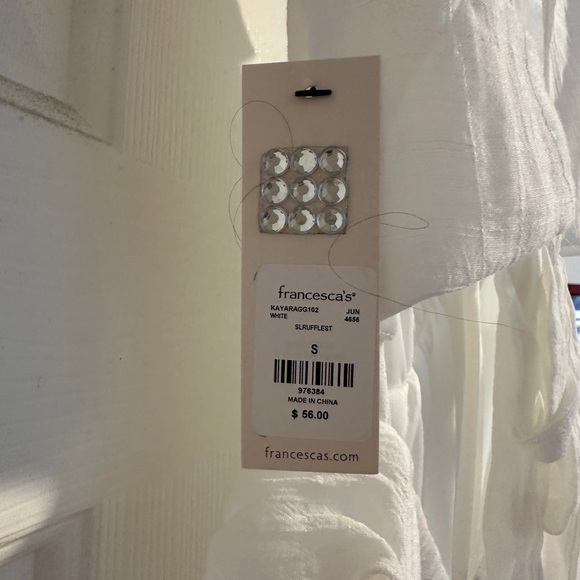 Elegant White Ruffled Women's dress - Picture 3 of 3